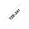 Brother TZe 241 BK_WH 18 mm etikett