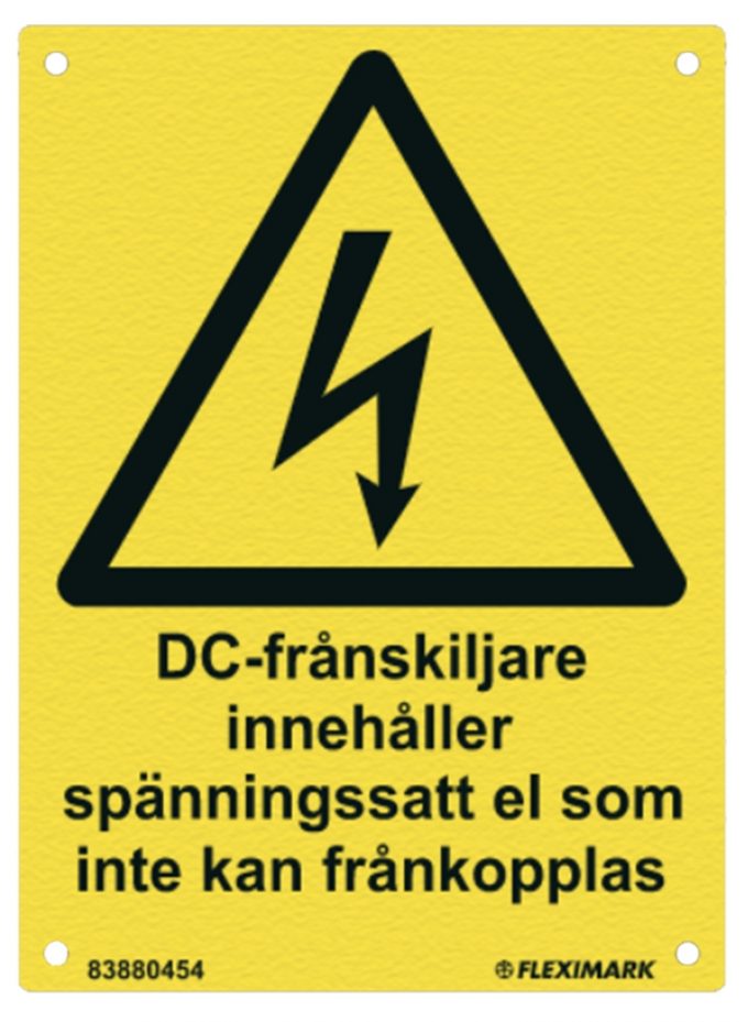 DC-Frånskiljare 110X150 AL YE -0