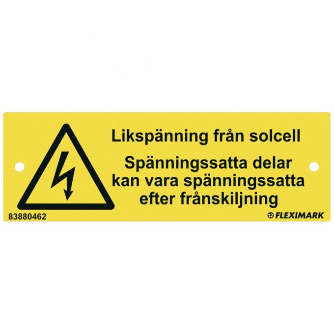 Likspänning 120X40 AL YE -0