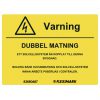 Dubbel matning 75x52 dekal -0