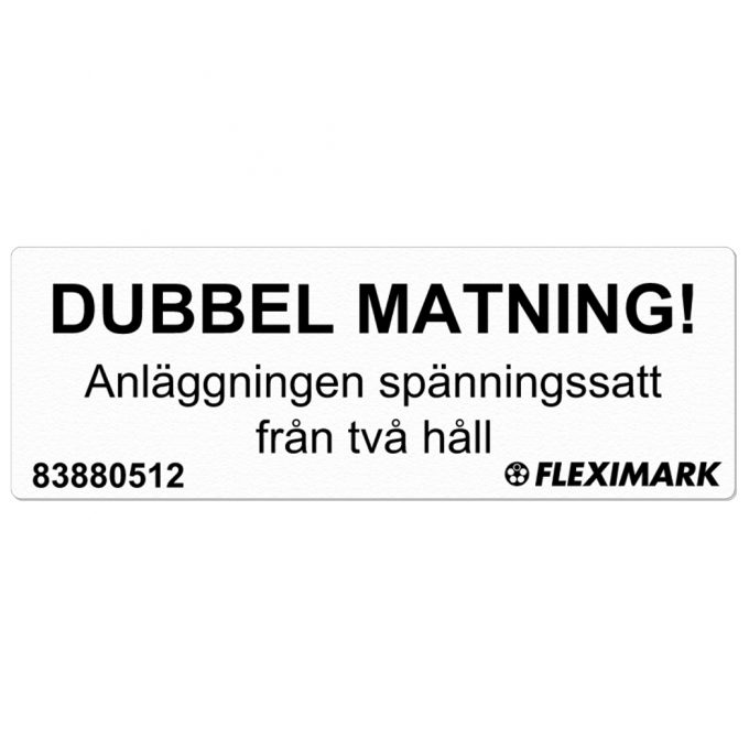 Dubbel.mat. 66x23 WH/BK gravyr -0