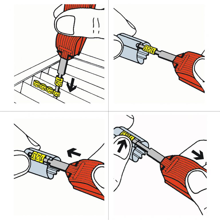 Trasp teckenremsa blank -3606